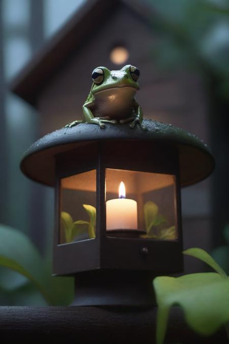 05629-1753433006-ultra detailed 8k cg, (dark art by Jeremy Mann_1.0) , low angle shot of a Ludicrous (Frog_1.2) , inside of a Happy Birdhouse, fl.png